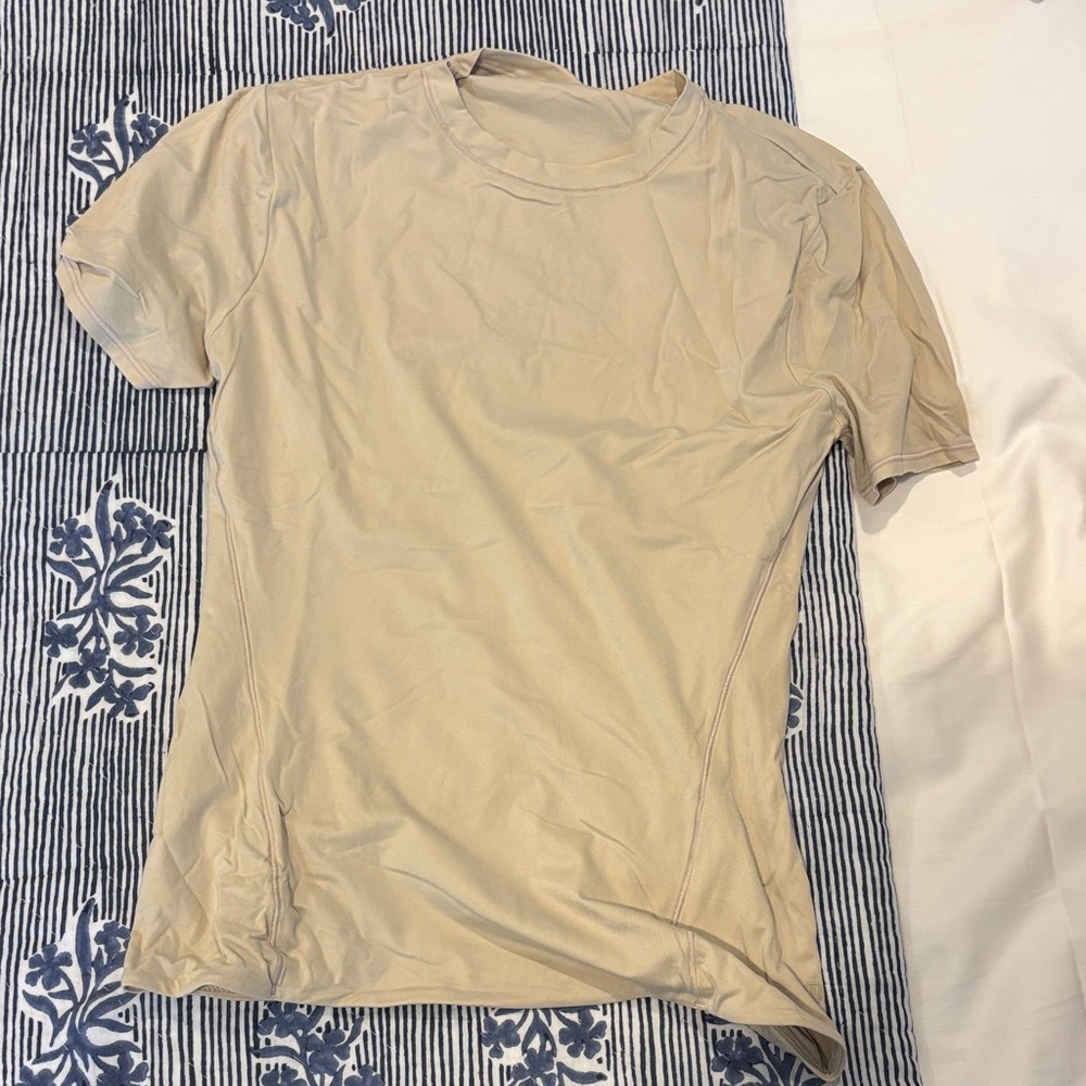 lululemon athletica Tan Short Sleeve Tee - perfect for safari